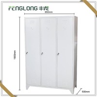 chinese furniture KD 3 door storage wardrobe color metal used school lockers for sale