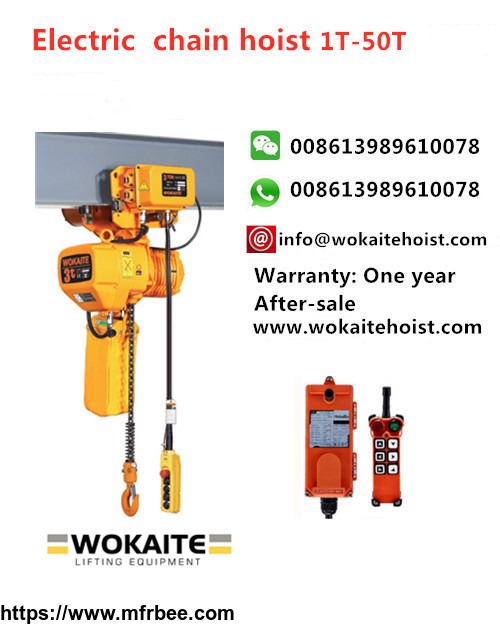 wokaite_3_ton_factory_price_electric_chain_hoist_for_sale