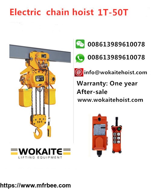 wokaite_10_ton_electric_chain_hoist_with_chains