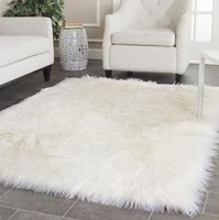 Artificial sheepskin rug