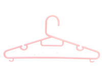 Pink plastic hanger