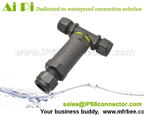 ip68_waterproof_3_pole_t_splitter_connector