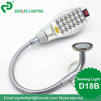 S D18B-1W led sewing machine lamp,AC110V220V380V