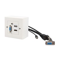 more images of HDMI, USB2.0, VGA, 3.5mm wall plate