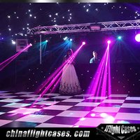 Durable Used Dance Floor Portable Wedding Black and White Dancing Floor for Sale
