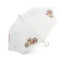 more images of white umbrellas for sale White Straight Umbrella