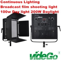 videGo LED Video Panel Light/Daylight video light/bi-color light50w bi color/100w 1x1 soft video light/broadcast light/film shooting light kits