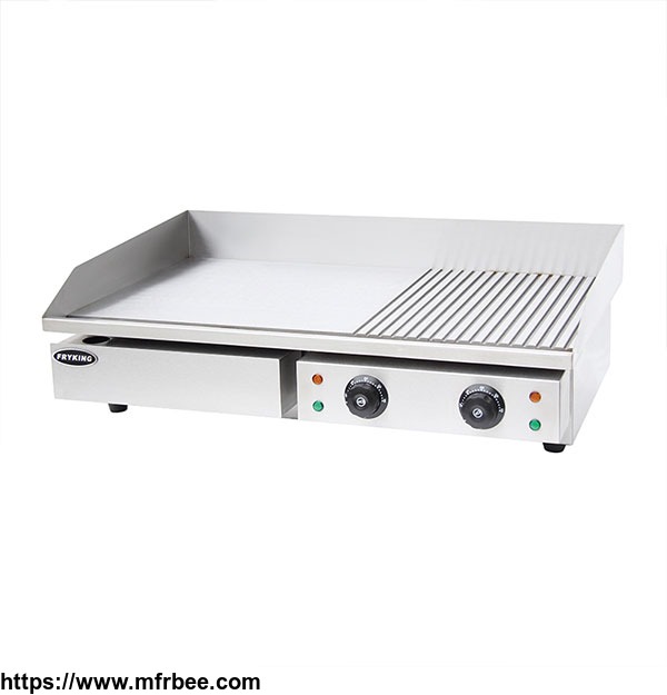 commercial_half_grooved_electric_griddle_with_ce_approved_eg_822