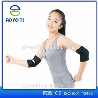more images of orthopedic medical black elbow sleeve with a pad AFT-H003