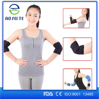 more images of orthopedic medical black elbow sleeve with a pad AFT-H003