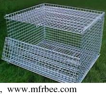 steel_wire_mesh_containers_with_wheels_for_full_sizes_in_storage