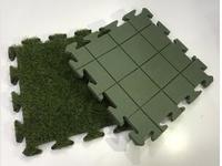208816-XO Tile With PE Foam Interlocking Artificial Grass