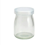 125ml Clear Round Milk Glass Jar
