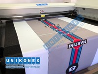 more images of 180cm*90cm printed fabric laser cutting