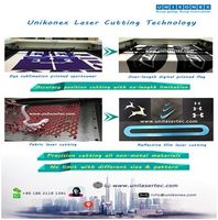 Fabric and Dye sublimation printed fabric laser cutting by Unikonex
