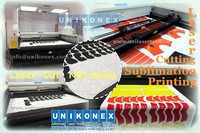 Unikonex laser cut sublimation printing textile and fabric