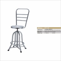 stainless steel round stool with screw backrest