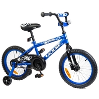 Tauki AMIGO 16 inch Kid Bike With Removable Training Wheels,Blue