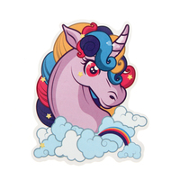 Cheap Kiss Cut Stickers | Purple Unicorn Custom Stickers | GS-JJ.com ™