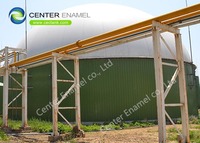 10000 Gallon Glass Lined Steel Waste Water Storage Tanks For Wastewater Treatment Plant