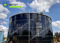 600,000 Gallon Bolted Steel Drinking Water Storage Tanks With Aluminum Alloy Trough Deck Roofs