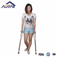 more images of Adjustable underarm crutches aluminum alloy cane walking stick for sale