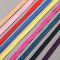 stock colored 6mm flat elastic book band
