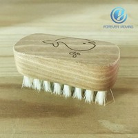 High Quality Safe Natural Wooden Baby Nail Brush Small Size for Little Fingers