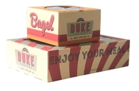 Brown Kraft Cake Packaging Box With Window