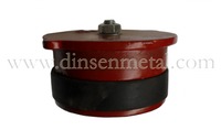 more images of grey cast iron red epoxy coated cap with rubber seal