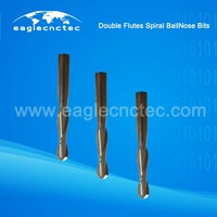 more images of Upcut Spiral Ball Nose Double Flutes Router Bit