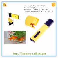 portable backlight ATC pen type PH meter with 0.0 - 14.0 pH
