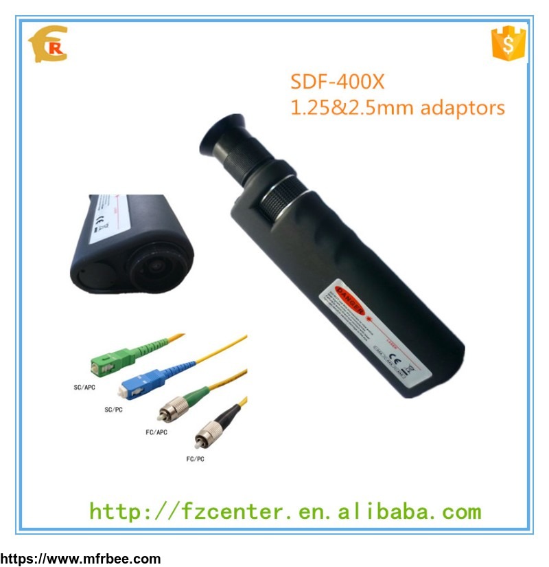 factory_price_1_25_2_5mm_adaptors_400x_auto_fiber_inspection_microscope_magnifier