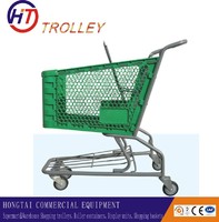 best sale wheeled  plastic shopping trolleyt  for your choice