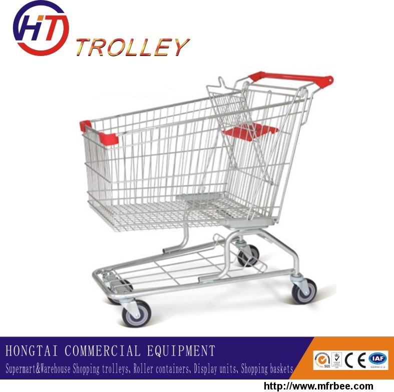 large_volume_quality_wire_shopping_cart_4_wheels_factory_direct_sell