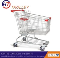 more images of large volume quality wire shopping cart 4 wheels factory direct sell