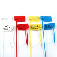 Flag Plastic Security Seal Pull Tight Parcel Label Luggage Tag Anti Tamper Cable Tie (Pack of 100PCS)