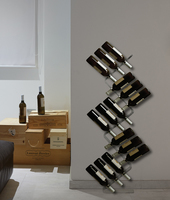 Wine Rack in Transparent Plastic Italian Design Racks & Holders
