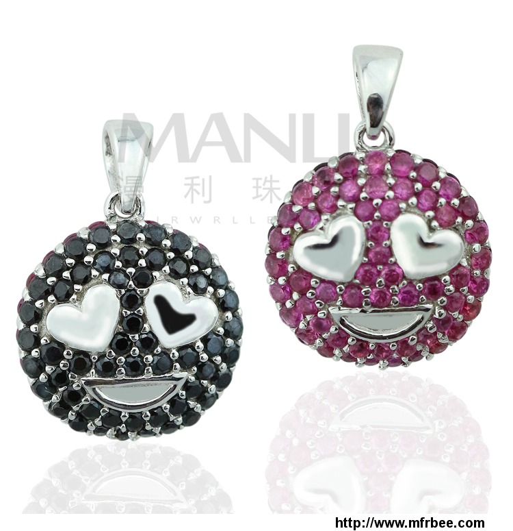 2015_manli_fashion_hot_selling_round_shaped_mixed_colors_crystal_pendant
