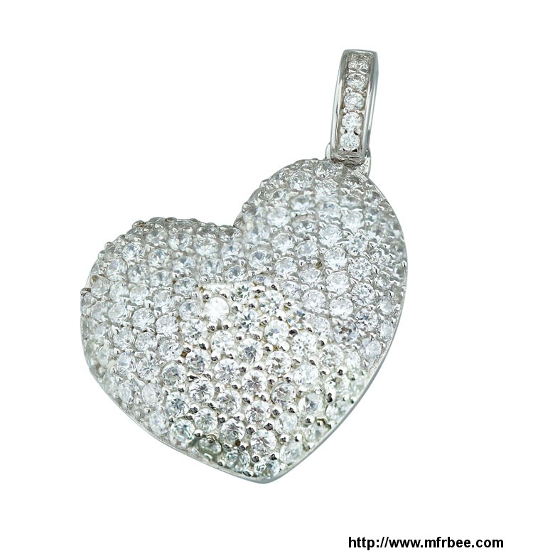 2015_manli_the_most_popular_925_sterling_silver_heart_shaped_pendant