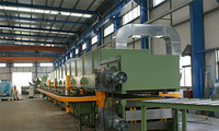 double belt laminating machine, caterpillar press with Hydraulic pressure or Ball screw rod control system