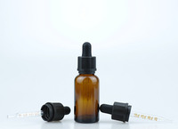 more images of 30ml Amber Glass Bottle With 18-415 Spaced Striped TE & CRC Dropper Cap