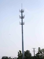 more images of Anti-wind galvanized single tube communication tower