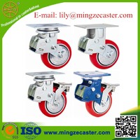 more images of Heavy Duty Swivel Double Bearing Industrial Cast Iron Spring Loaded Casters