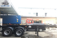 more images of 2 Axles 40ft Skeletal Container Transport Semi Truck Trailer