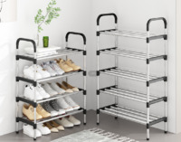 more images of Heavy Duty Durable 5-Tier Multifunctional Shoe Rack With Organizer Storage Unit