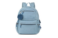 Large Capacity Denim Multiple Compartments Everyday Casual Backpack Gox Bag