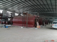 Chongqing 4 sets tyre pyrolysis plant finish installation