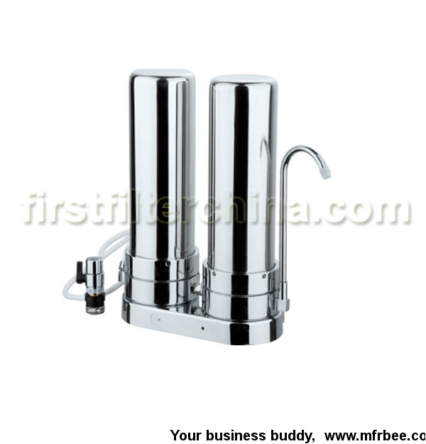 stainless_steel_countertop_dual_stage_water_filtration_system