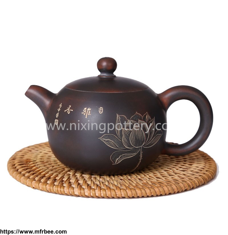 round_purple_clay_teapot_nixing_pottery_pot_pure_handmade_qinzhou_local_pottery_tea_pot